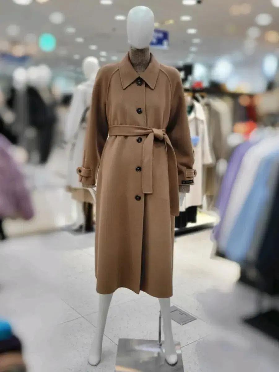 씨씨콜렉트 CC콜렉트 핸드메이드 롱코트 울 캐시미어 카멜 55