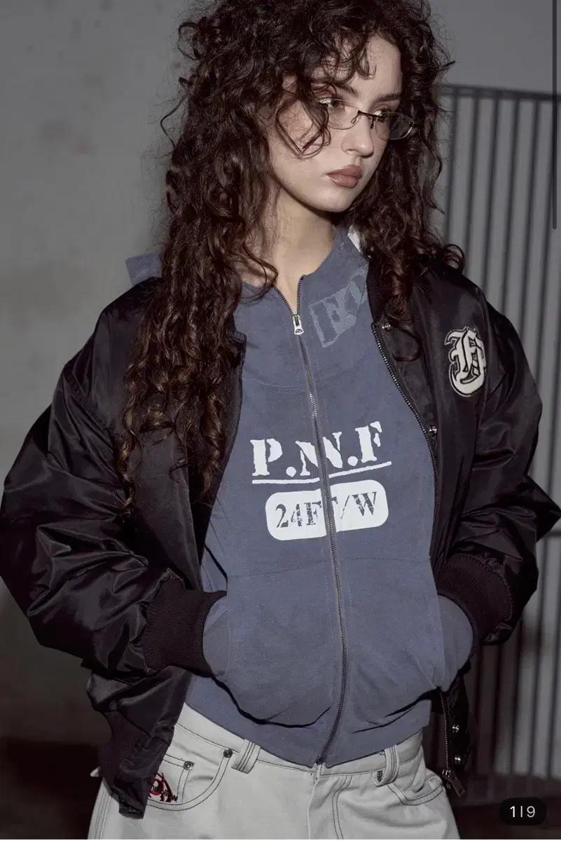 [새상품] 플리즈노팔로우 바시티 자켓