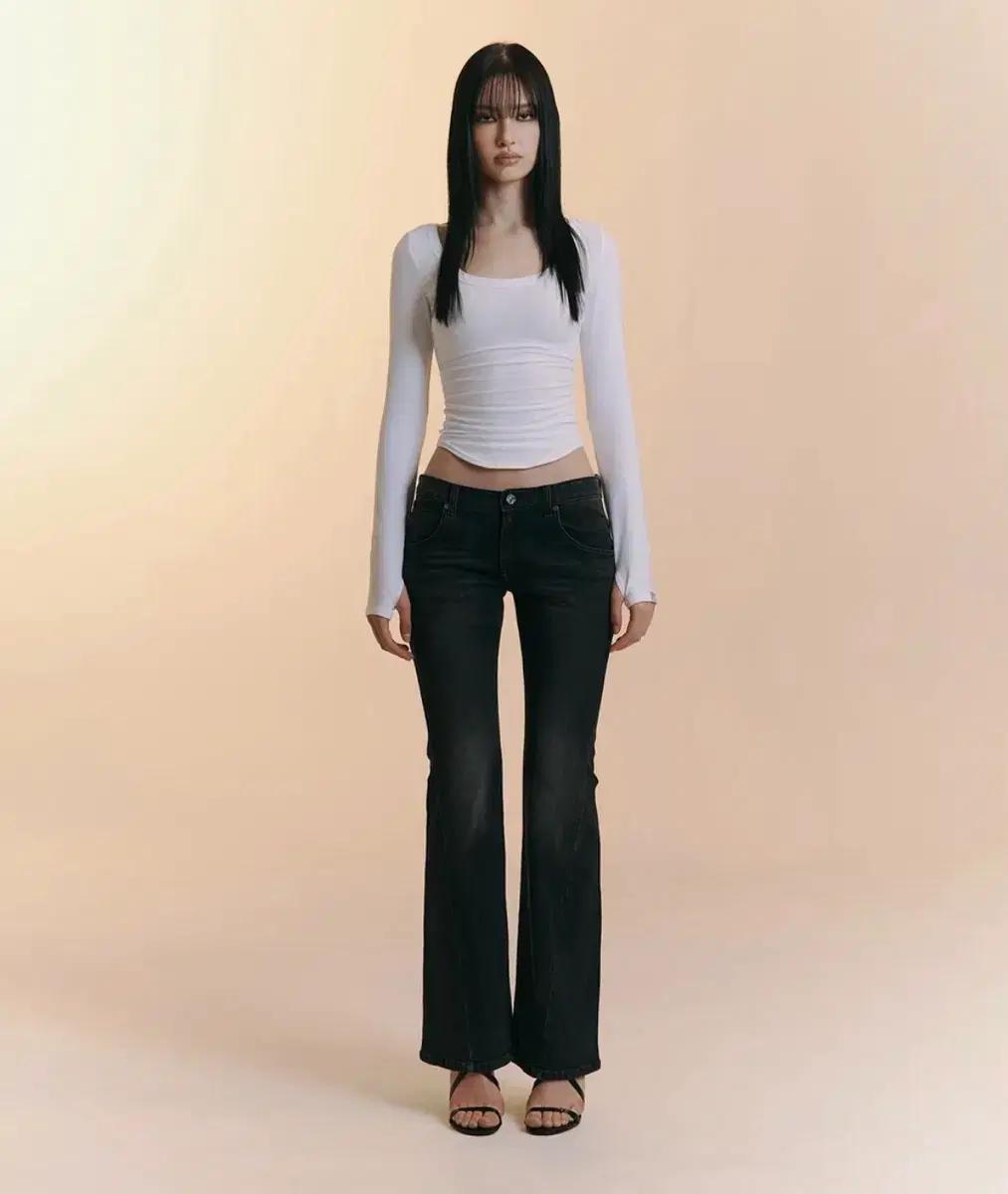 플리즈노팔로우 25빈티지 워싱 부츠컷 데님 팬츠