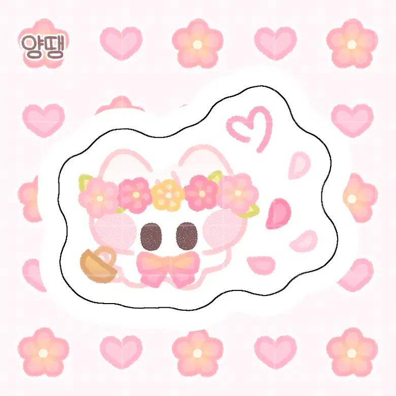 (6종) 치코냥 화동 시리즈 도무송 스티커