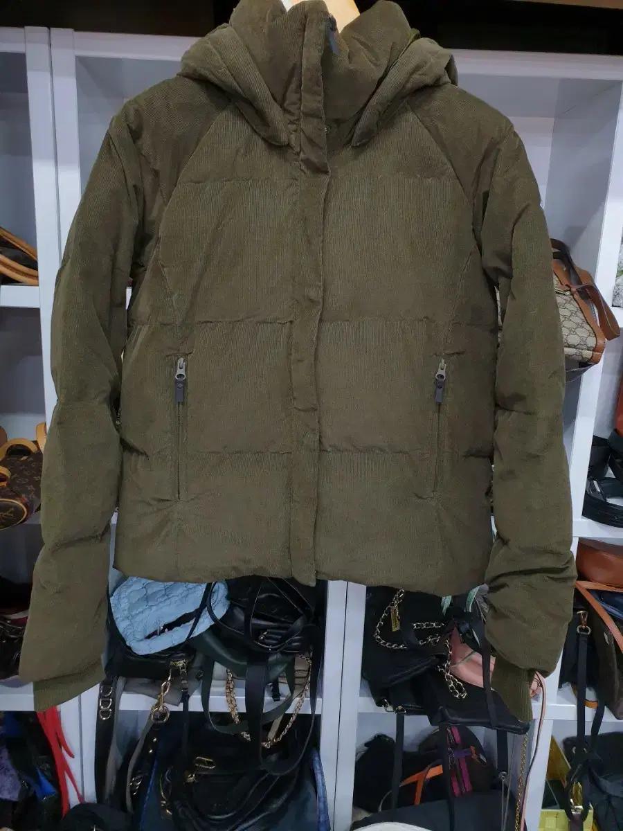 컬럼비아 코듀로이 오리털 패딩 M 여성