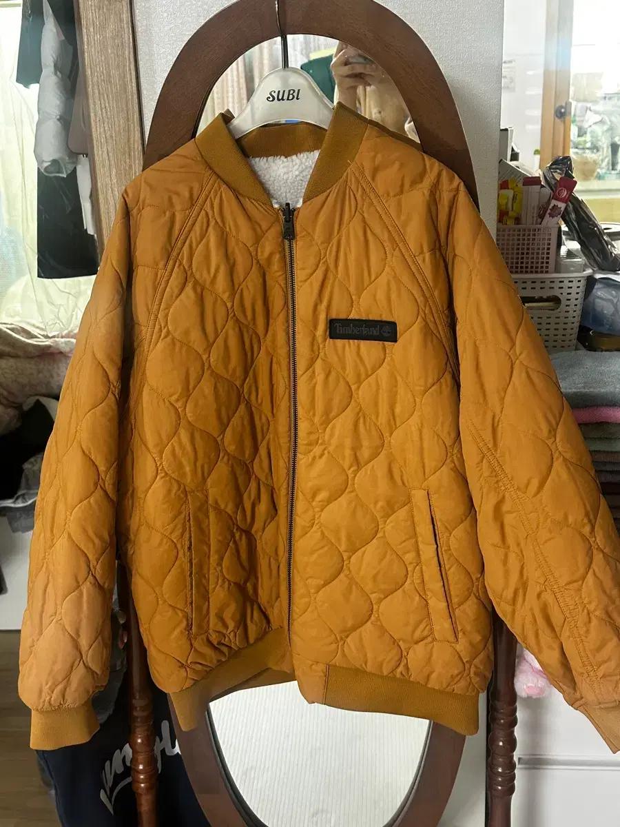 팀버랜드 퀼팅 리버시블 자켓 M