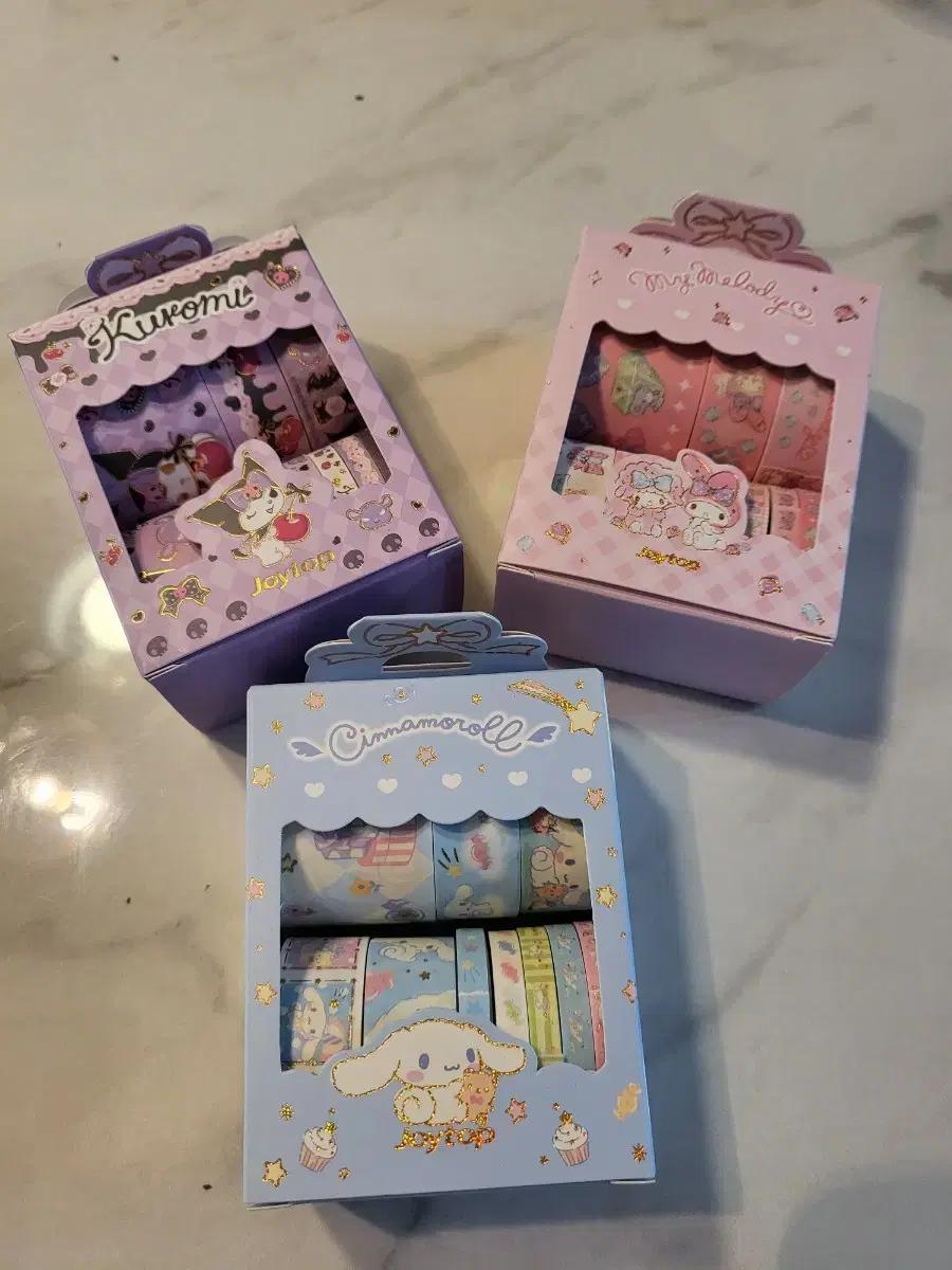 산리오 캐릭터  테이프 스티커 세트 다꾸