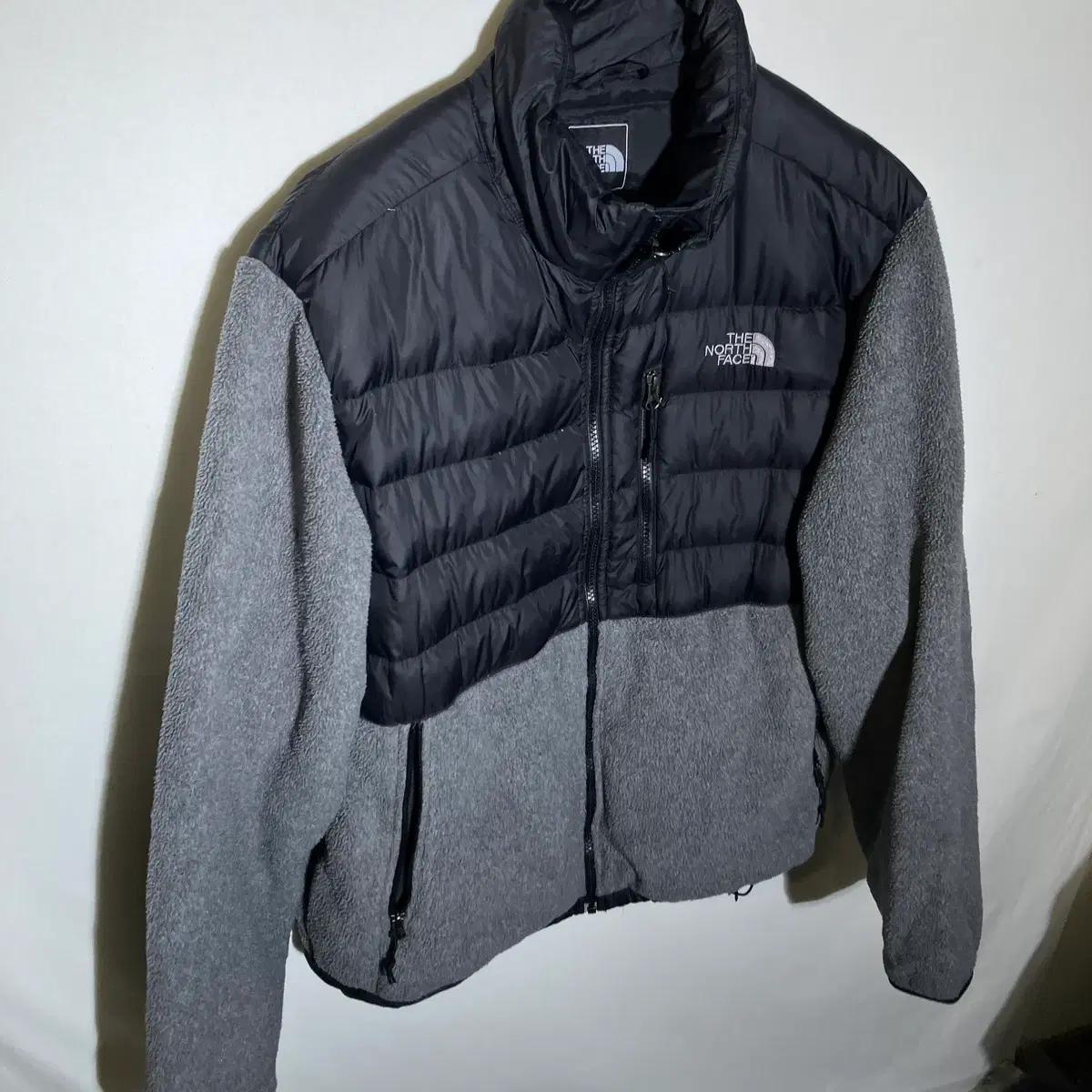 L)노스페이스 550FILL 구스다운 패딩 후리스 점퍼