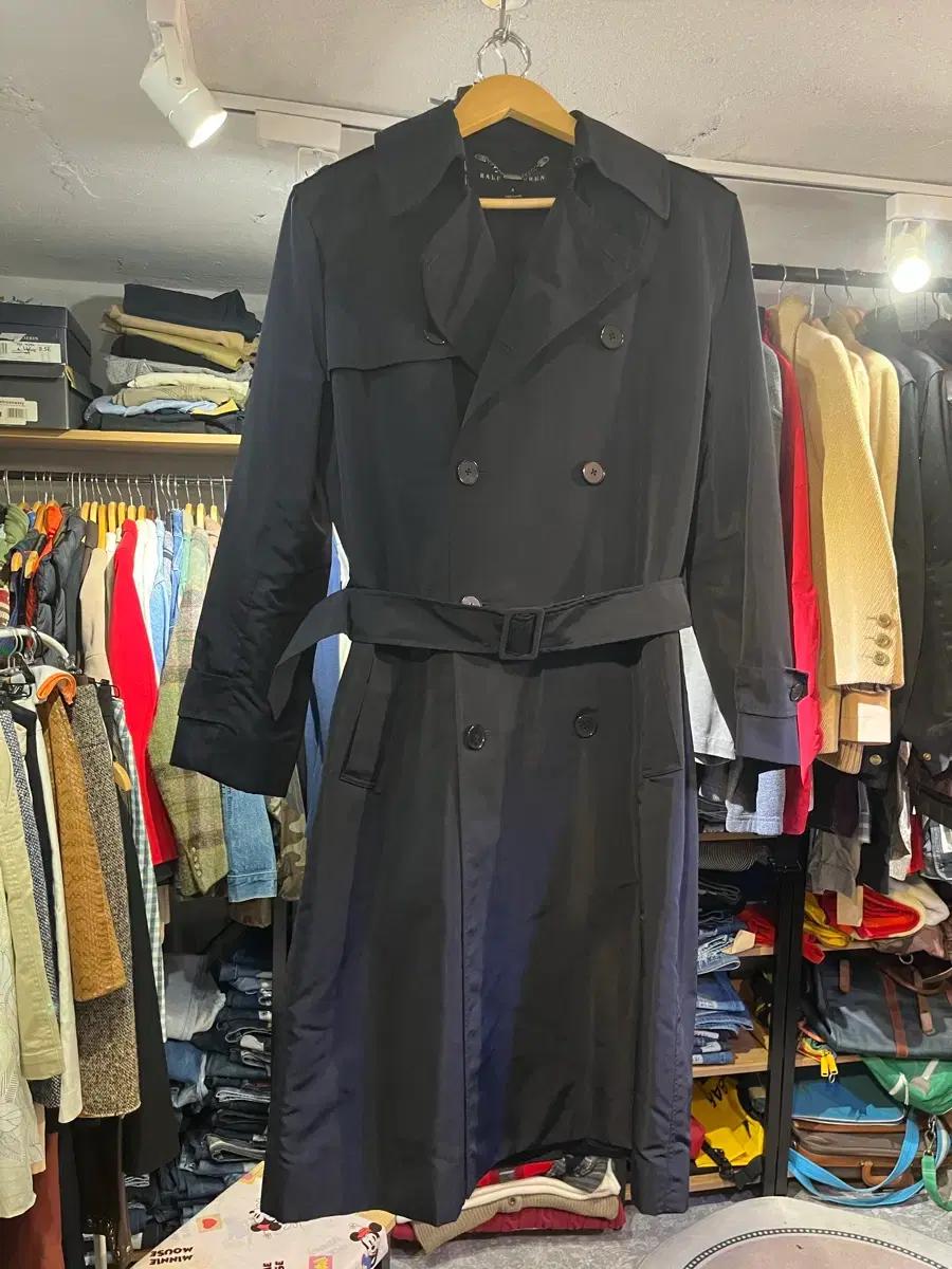 랄프로렌 여성 더블 트렌치코트 (사이즈 4)