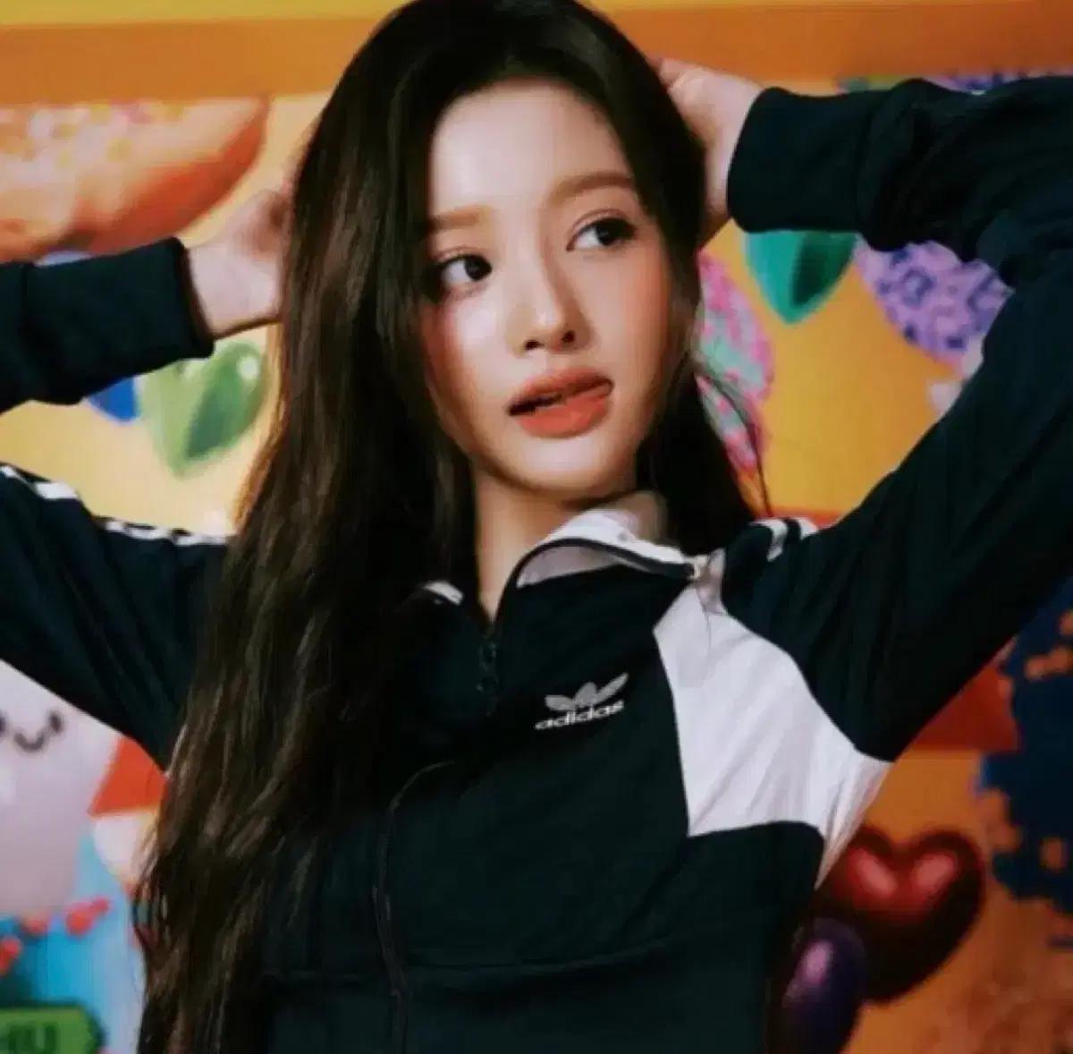 아디다스 대장 설윤 네이비 뽀글이 져지 트랙탑 85