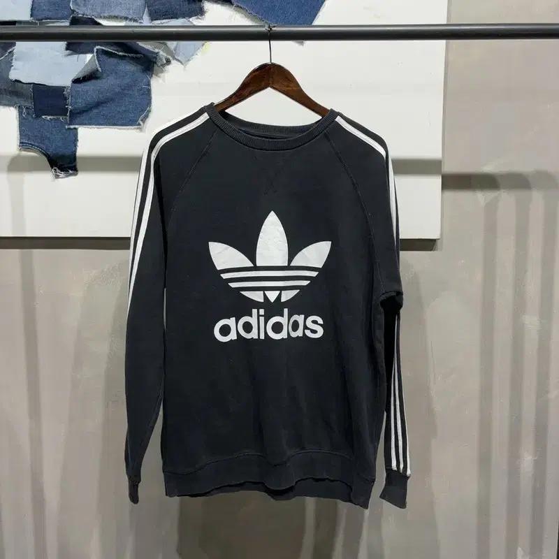 (105) 아디다스 캐주얼 유로파 기모 맨투맨 긴팔 티