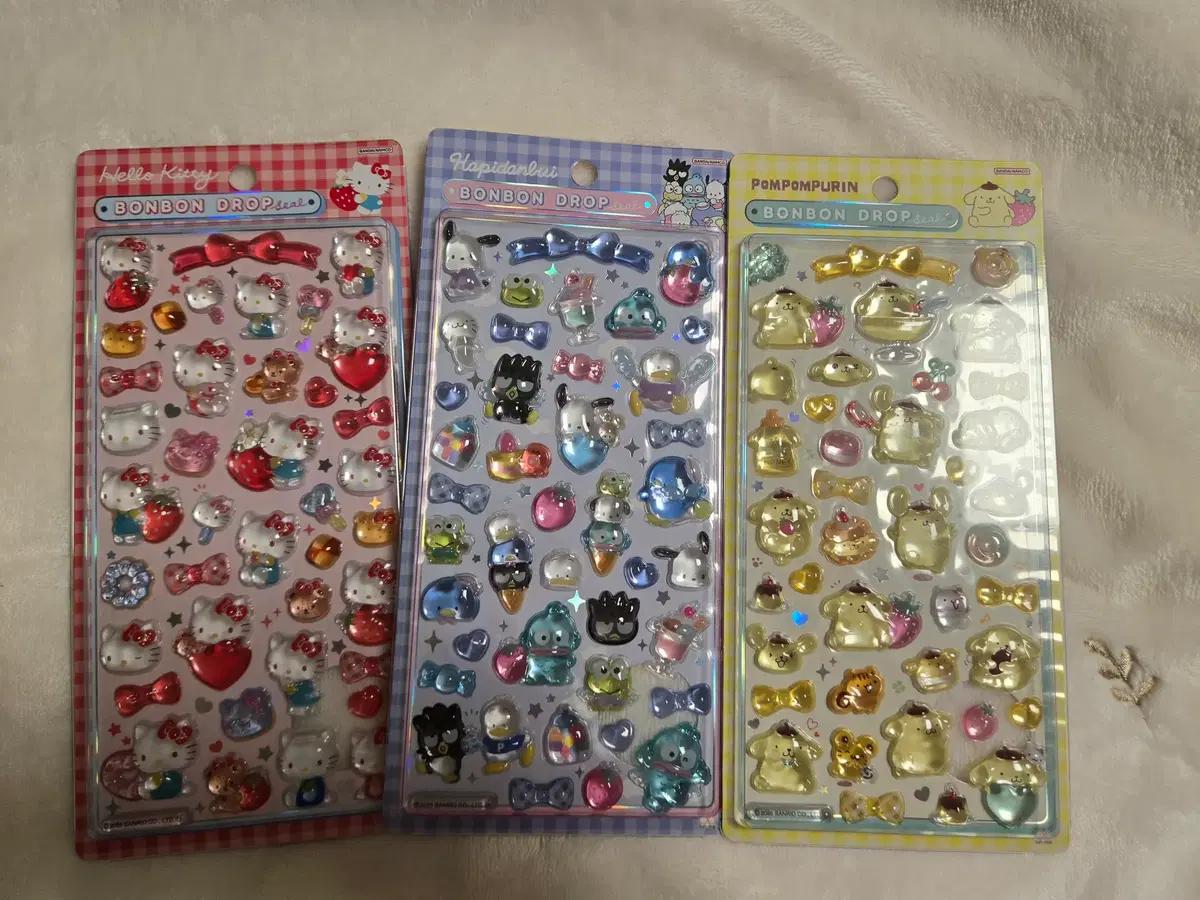 [정품] 산리오 봉봉 스티커 3종 묶음