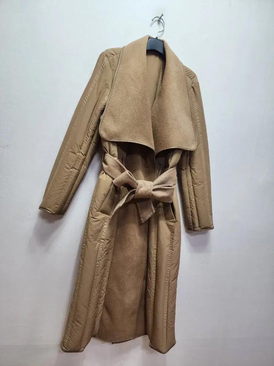 수입 숄카라 다운 롱패딩 코트