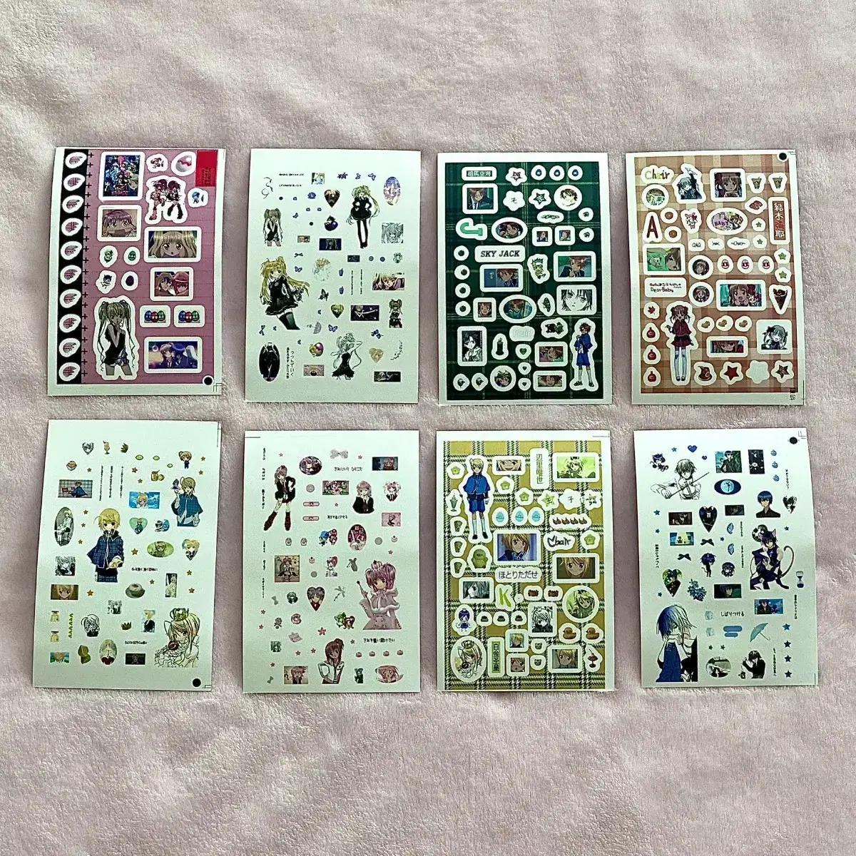 캐릭캐릭체인지 스티커 1세트 (8종) 판매