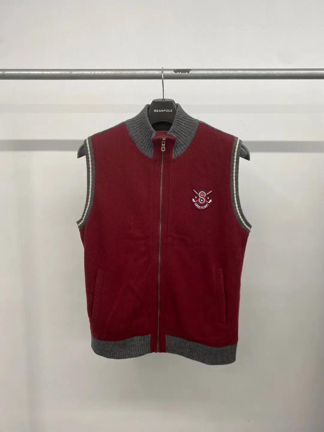 남성용 JDX 골프 방풍 바람막이 울 혼방 집업 니트 베스트 조끼