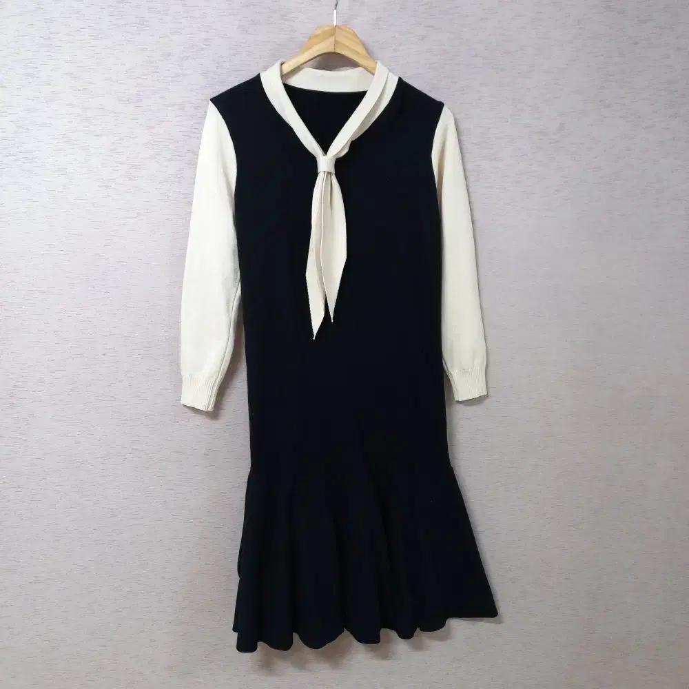 A12-8/블랙 니트원피스 여성