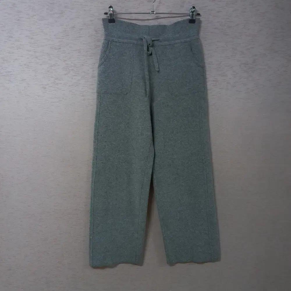 A12-8/LYDIAVINE 그레이 캐시미어혼방 니트팬츠 여성