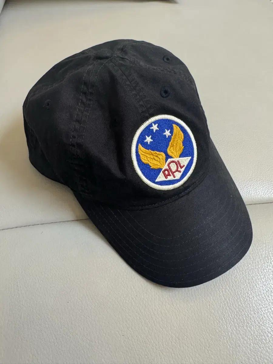 rrl 더블알엘 윙로고 볼캡 블랙
