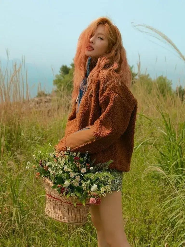 PUMA초코브라운 포켓 쉐르파 플리스 자켓 후리스 집업