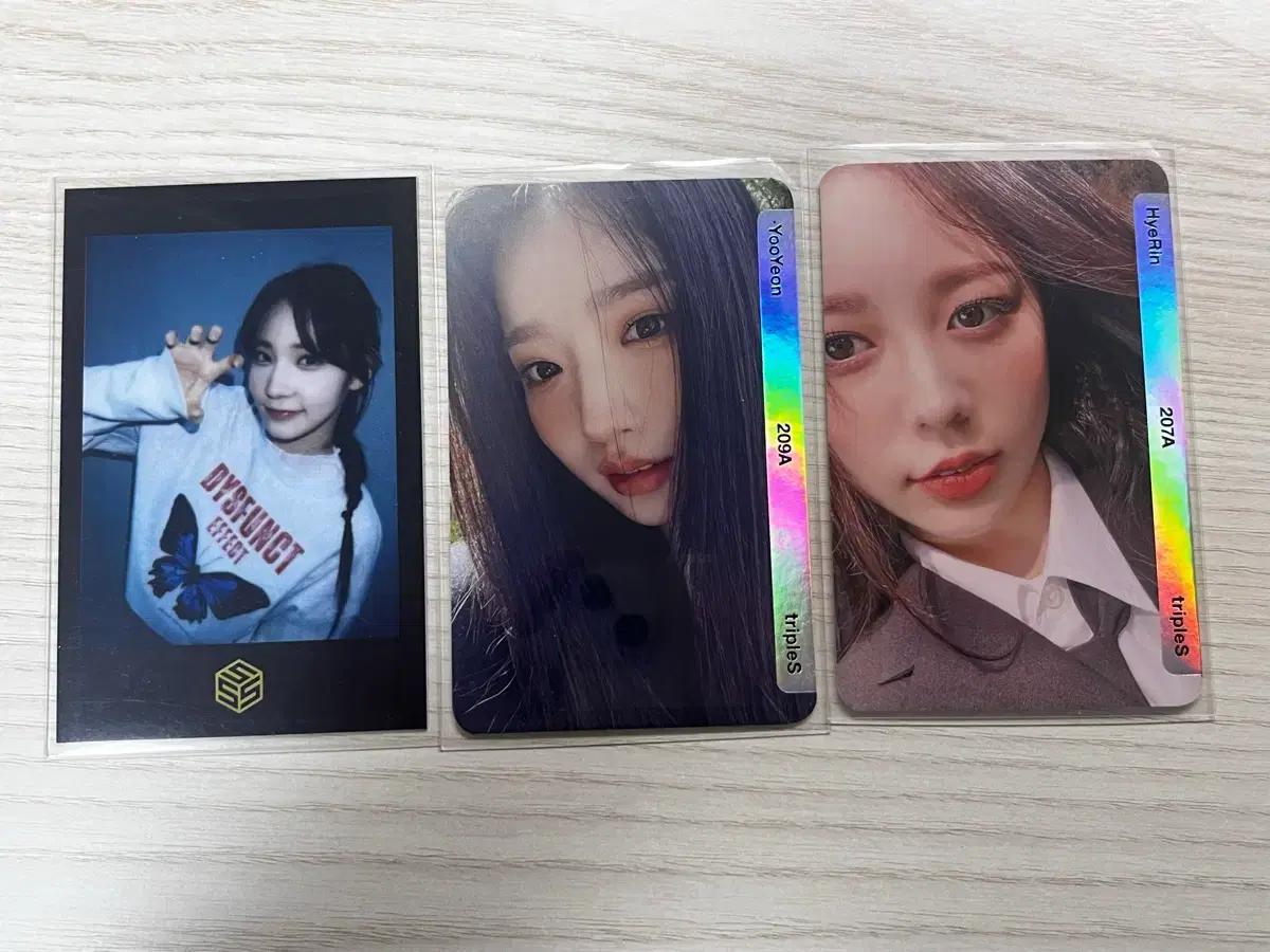 트리플에스 AAA 유연 나경 혜린 오브젝트 포카 특전