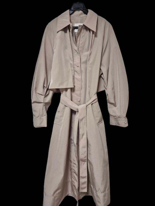 오르ORR 정품 여자 춘추용 벨티드 여성 집업맥시롱코트자켓S