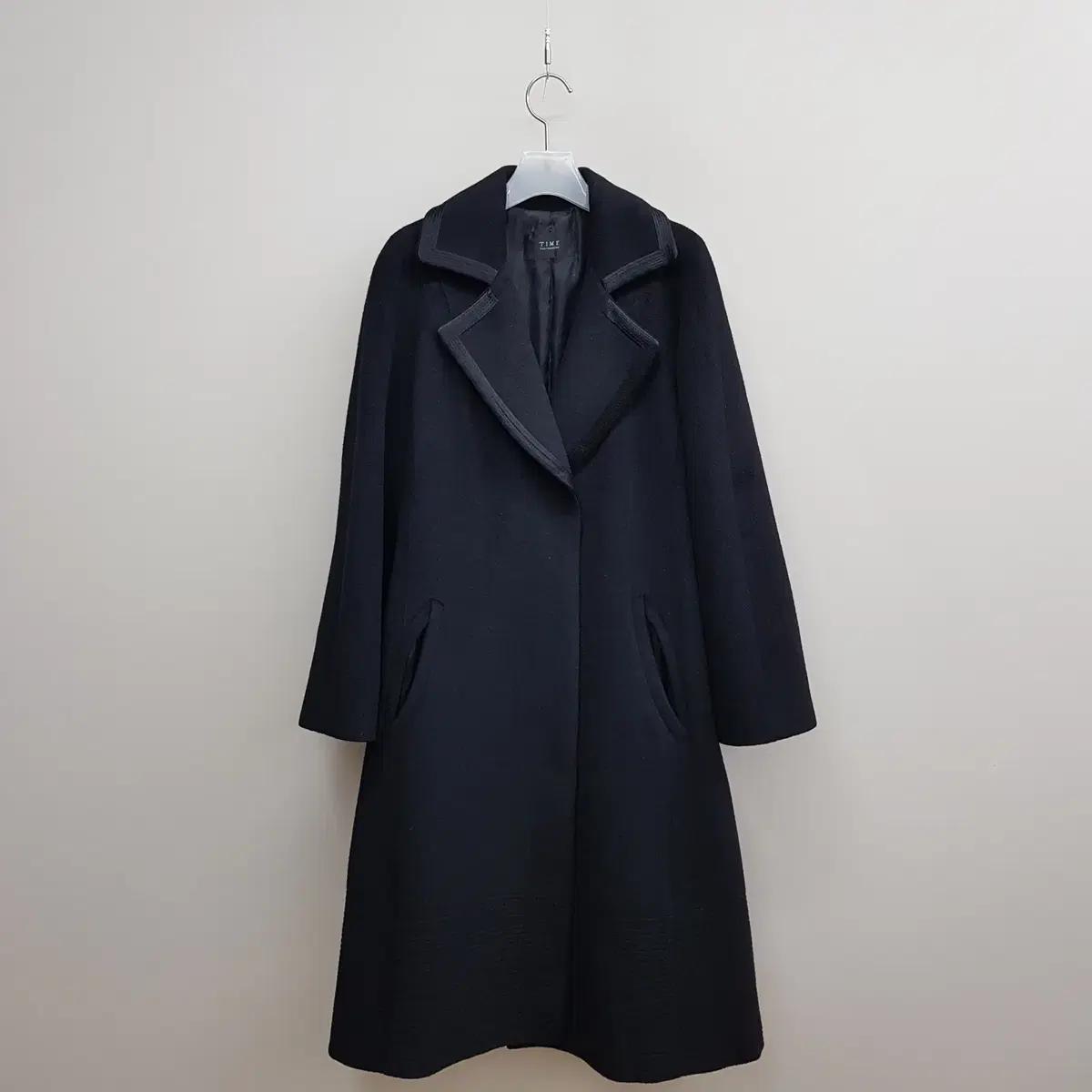 한섬 타임 울소재 롱코트 82-94-160사이즈