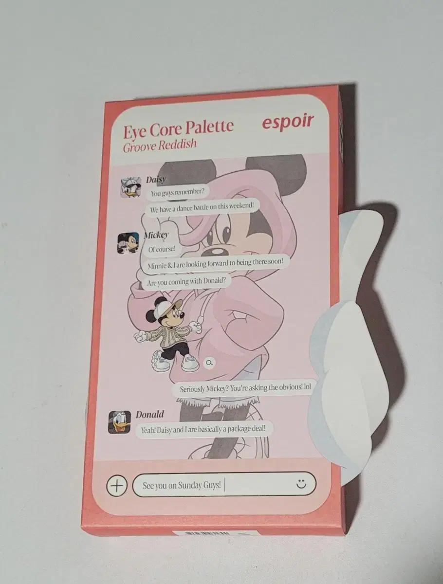 (미개봉)에스쁘아 아이 코어 팔레트 8호 그루브 레디쉬 디즈니 기획세트