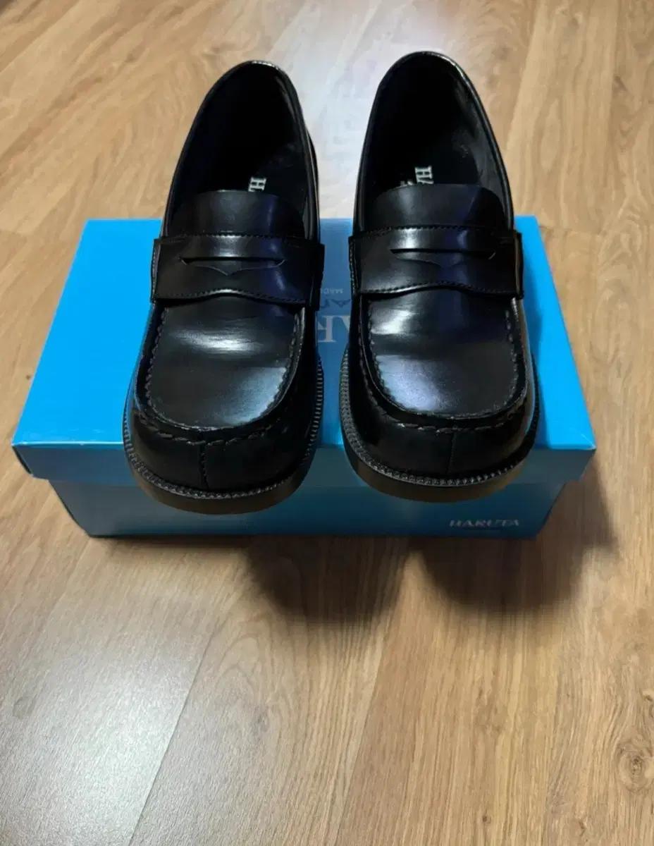 하루타 로퍼 블랙 스퀘어 새상품