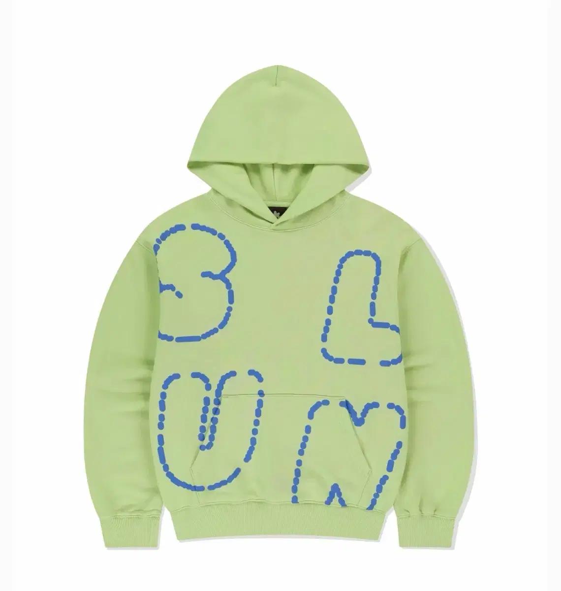 썬러브 capital hoodie lime / sunlove