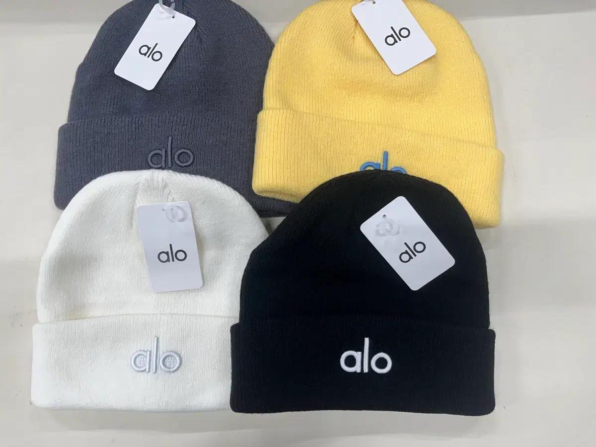 ALO 요가 비니 모자 블랙/화이트/옐로우/그레이