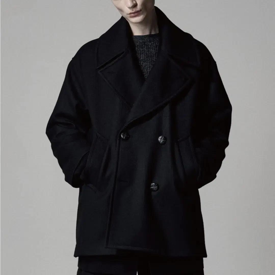 노이어 울100 오버핏 피코트 남성50