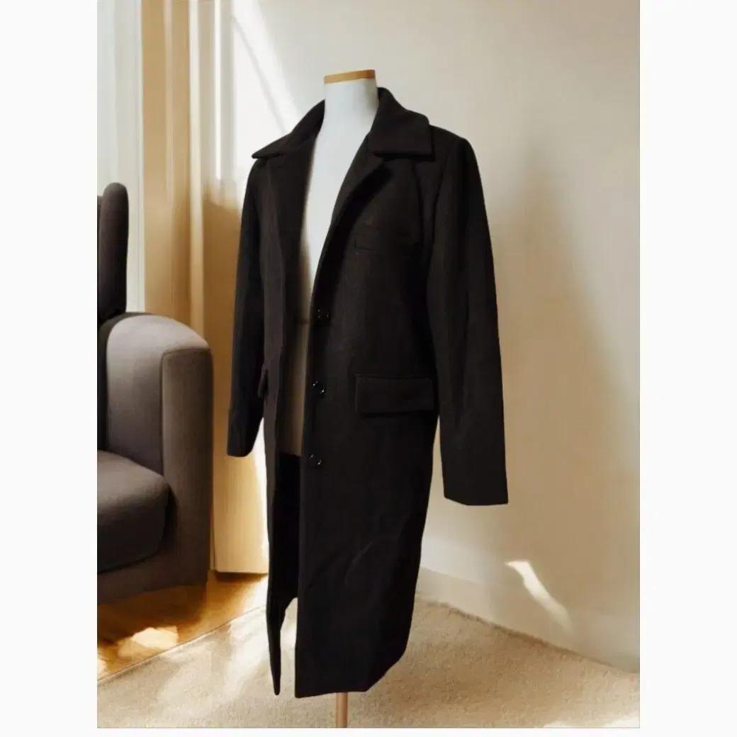 (새상품)여성겨울코트,모직 롱코트, 롱코트