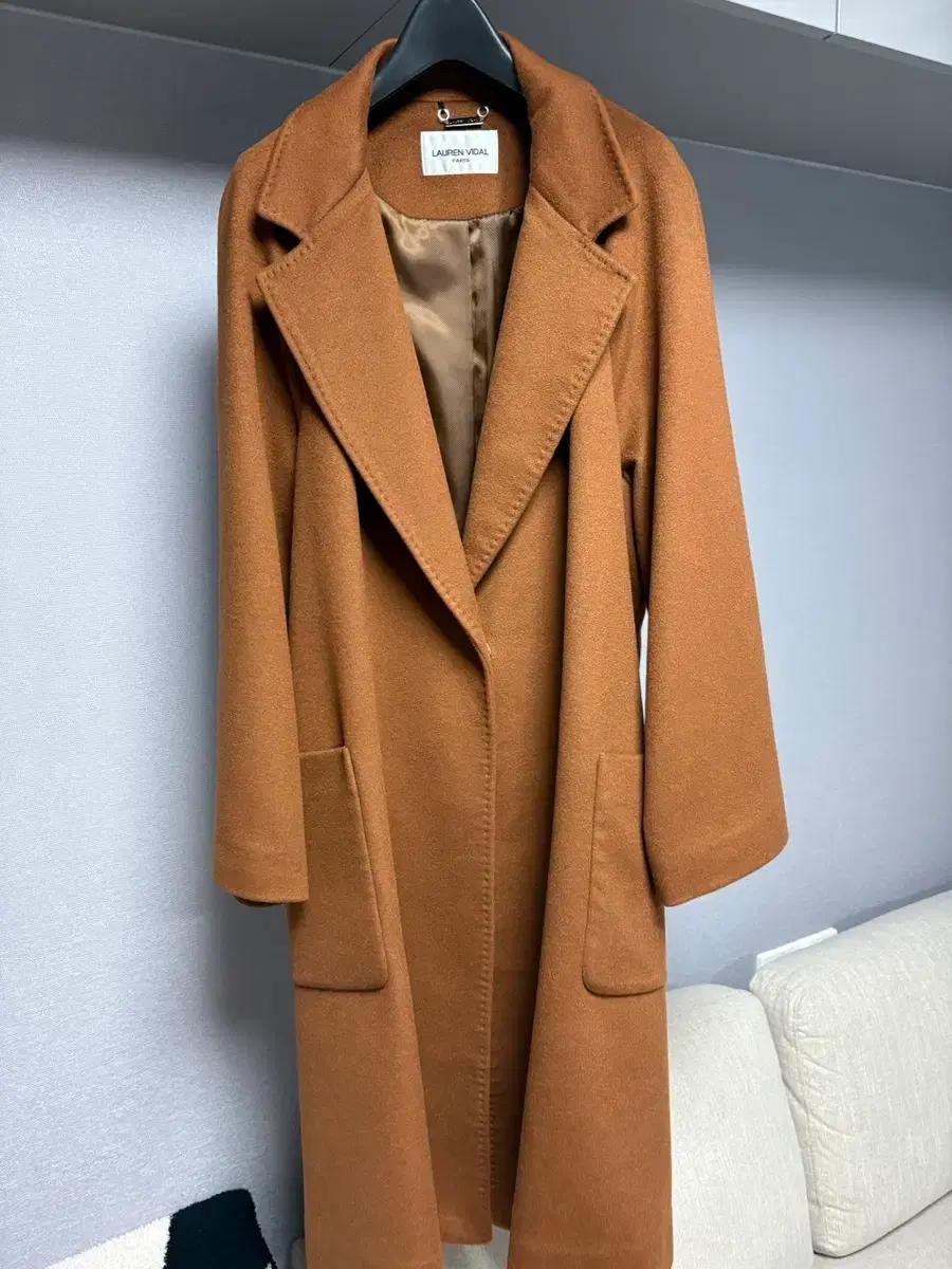 LAUREN VIDAL 브라운 코트 (캐시미어100%)