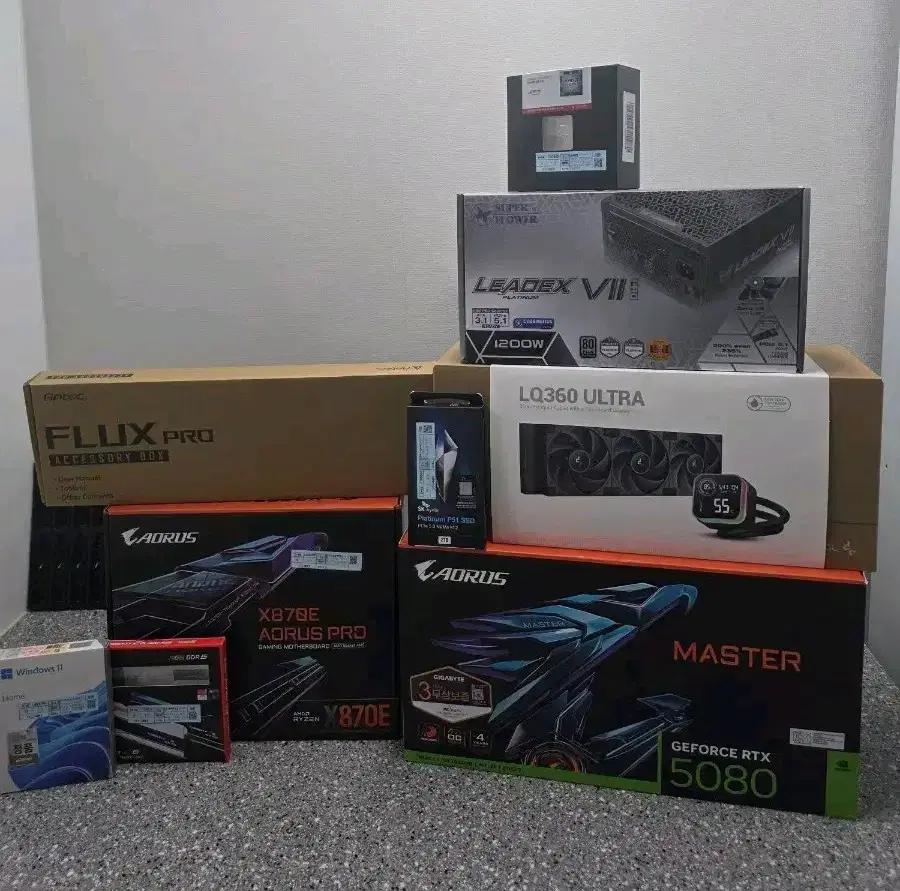 9800x3d rtx5080 하이엔드PC