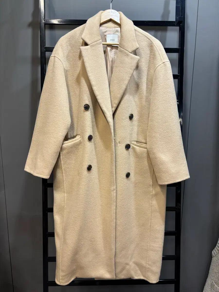 (55) 주크 zooc 캐시미어 블랜드 더블 버튼 오버핏 롱코트 7.9