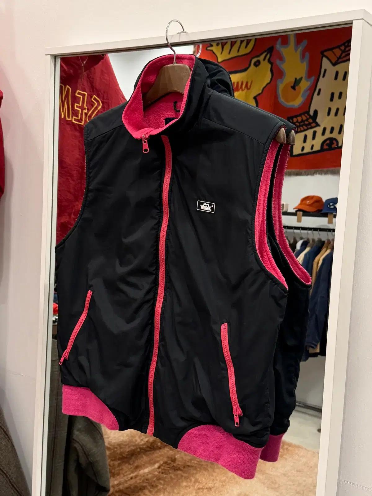 80s Woolrich 울리치 나일론 플리스 베스트