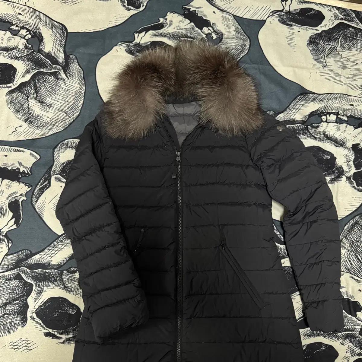 코오롱 구스다운 경량 롱패딩 여성 M 90 사이즈