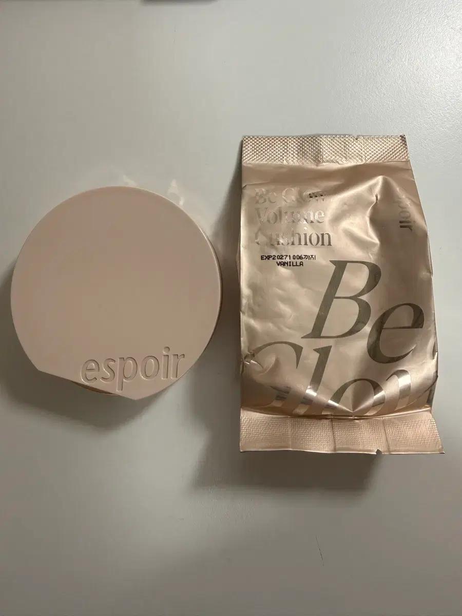 에스쁘아 비글로우 볼륨 쿠션 20호 바닐라 본품 + 리필 양도 팩트 파데