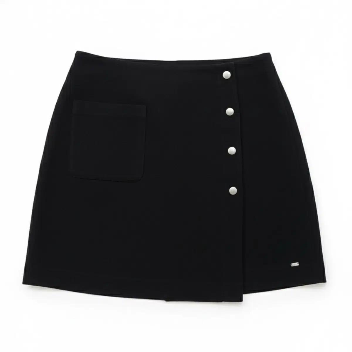Tommy Hilfiger 겨울 블랙 미니스커트 버튼 포인트 (사이즈8)