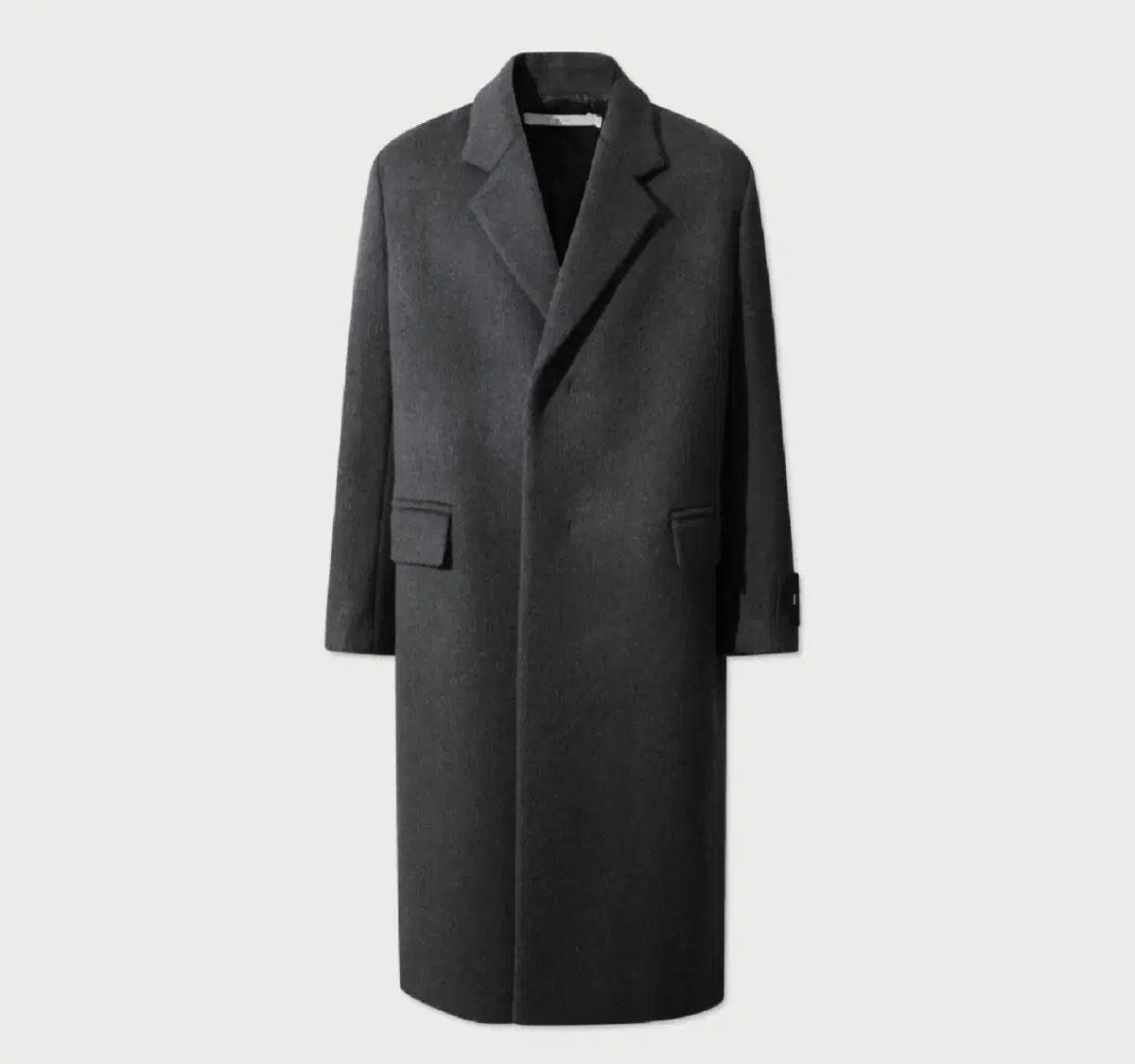 IRO man 24fw 캐시미어 블랜드 싱글 롱코트 S사이즈 그레이