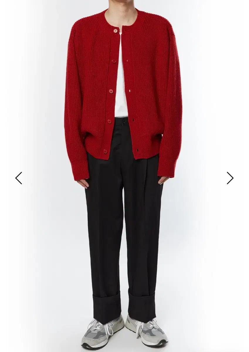 이얼즈어고 yrs 레드 클레이 로버 울 니트 가디건 자켓 M