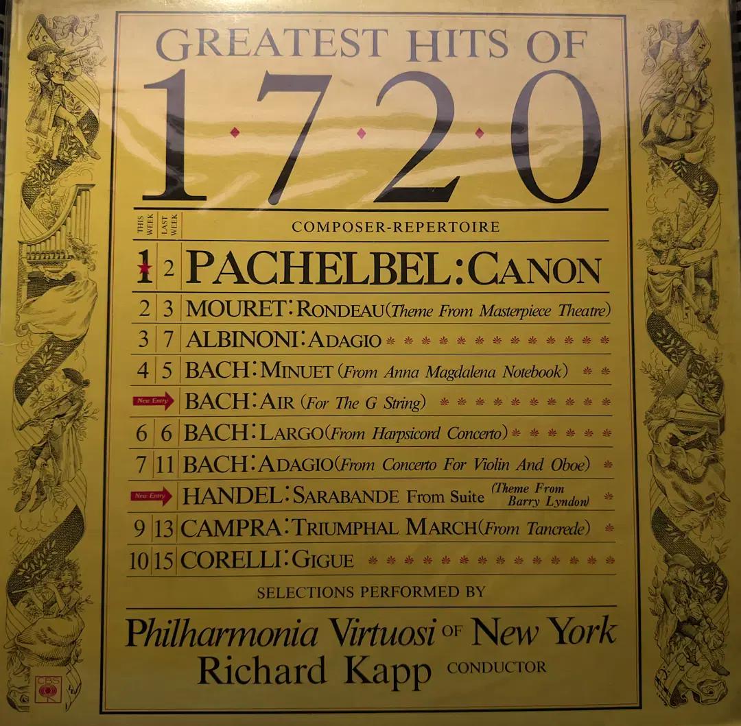 필하모니아 Greatest Hits of 1720 LP