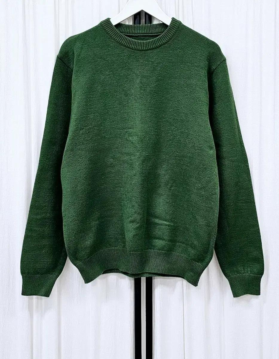 그린 니트 스웨터 여성 루즈핏니트