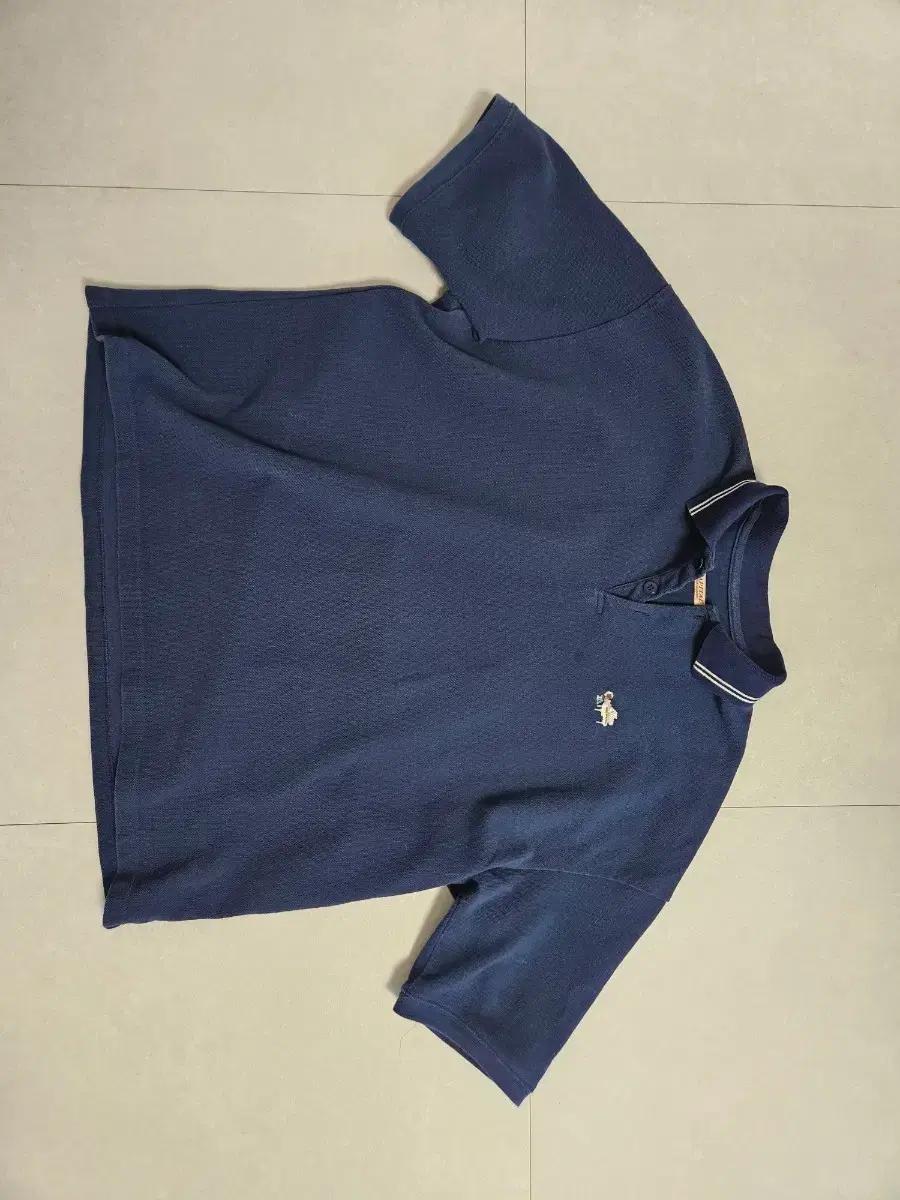 캐피탈 드라이 피케 박스 폴로 피아노 자수 반팔 네이비 3사이즈