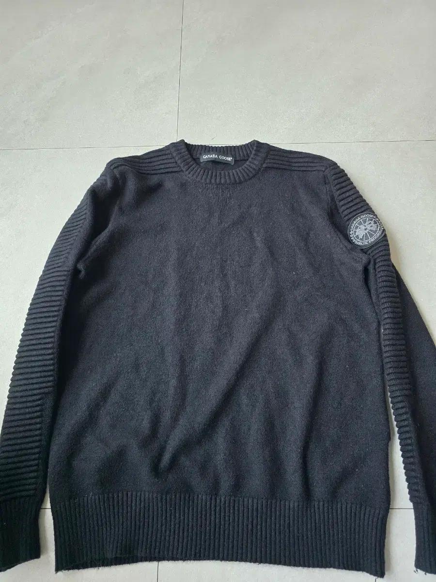 캐나다 구스 남성 블랙 니트 95-100