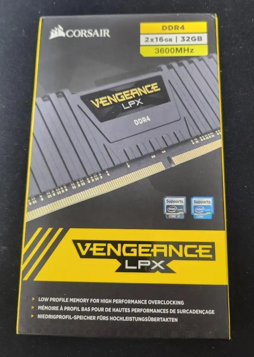커세어 벤젠스 LPX DDR4 32GB(16GBx2) 3600MHz