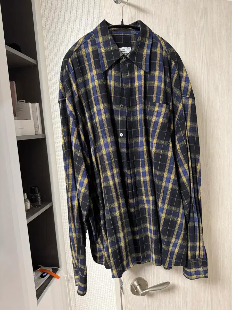 MJD 오버사이즈 체크 셔츠 L