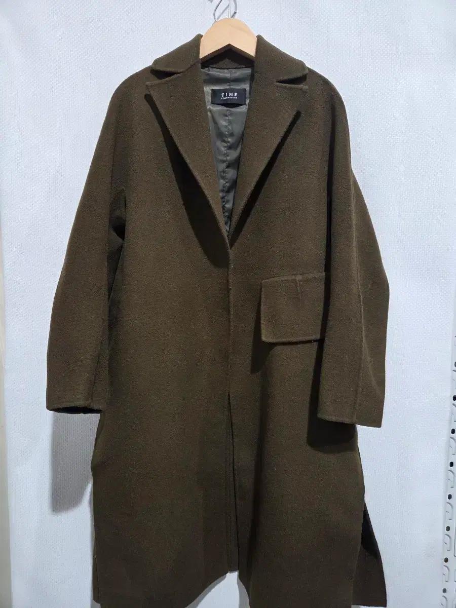 타임 여성용 울캐시미어 코트