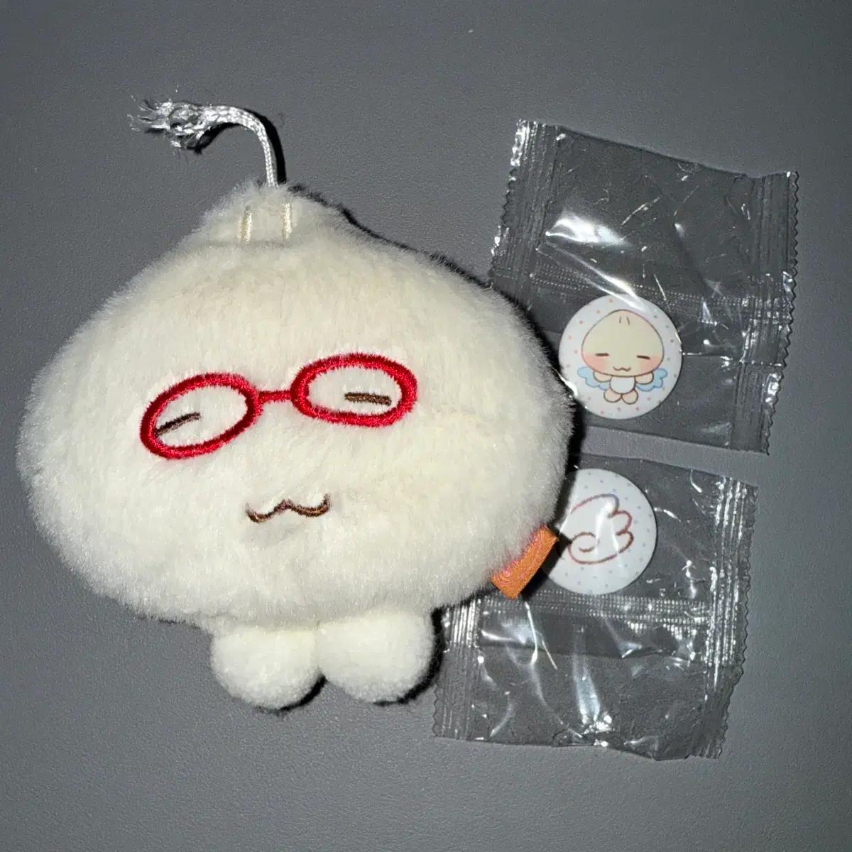 일괄) 핑루님 바보 천사 안경 만두 인형 키링 캔뱃지 핀버튼