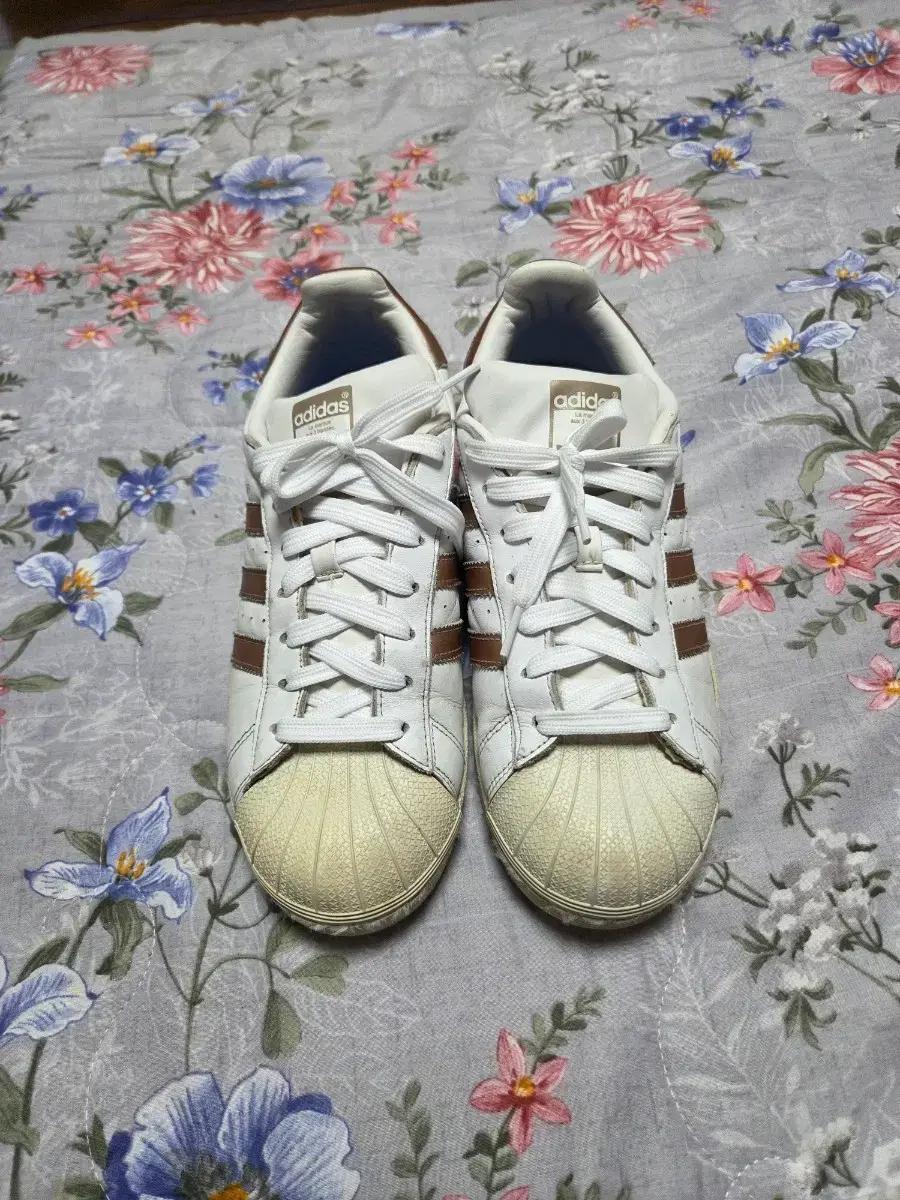 아디다스 슈퍼스타 올가죽 스니키즈 265mm