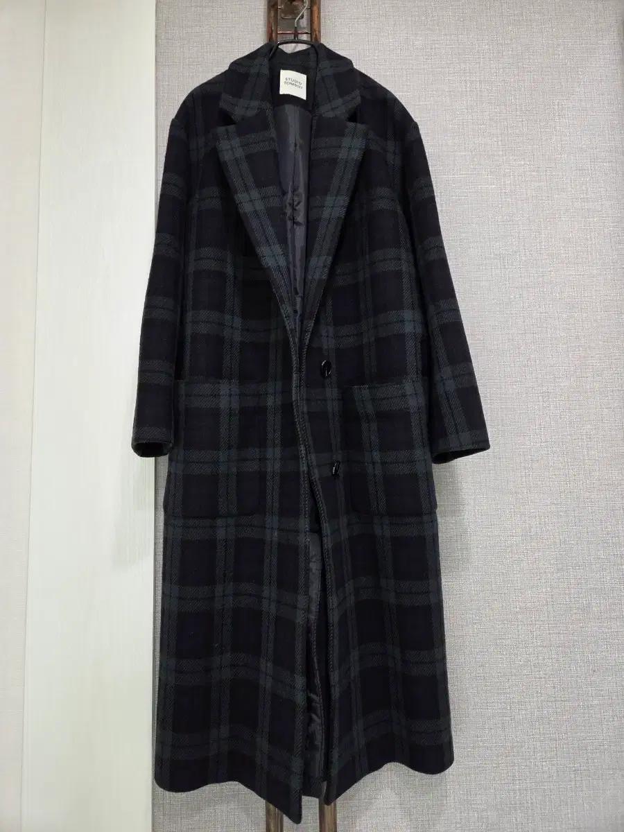 TOMBOY STUDIO 모함유 체크롱코트