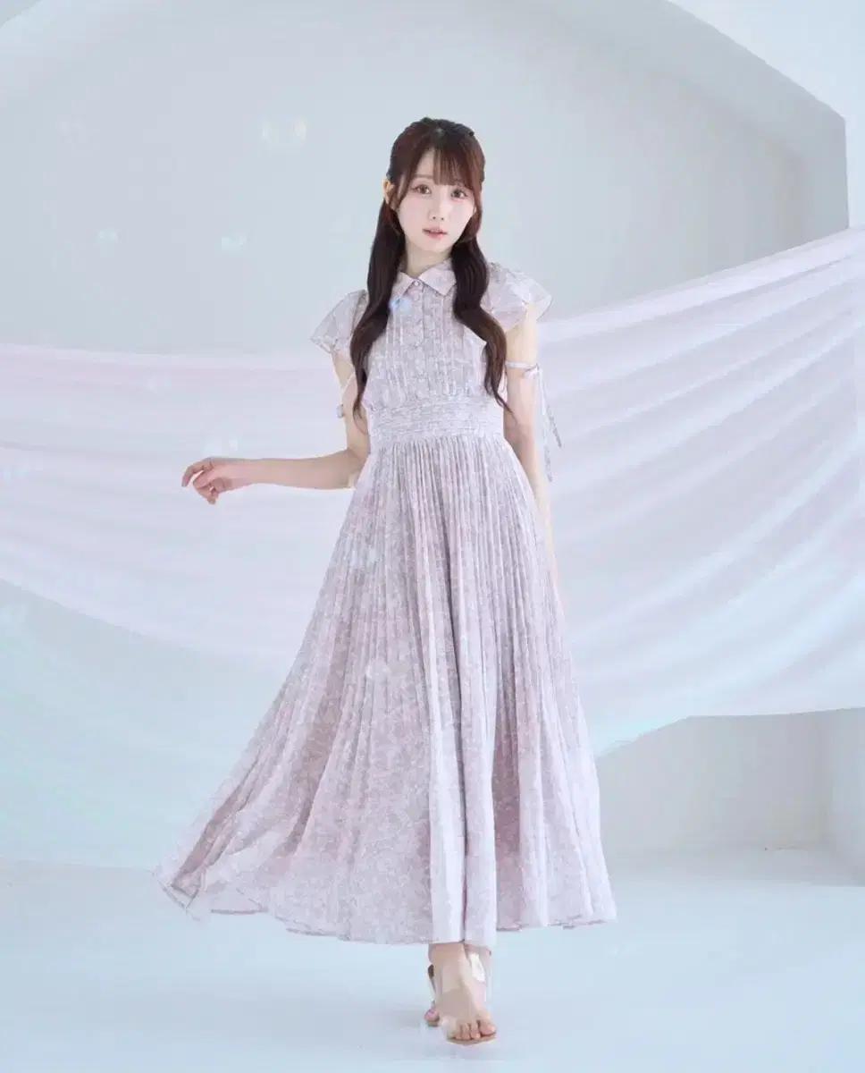 rosemuse 로제뮤즈 플리츠 플로럴 프린트 드레스 원피스 스나계