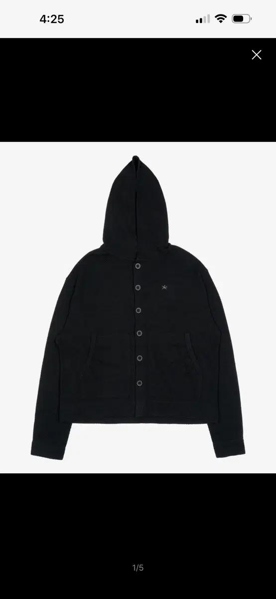 더콜디스모먼트 와플 후드 크롭 자켓 L