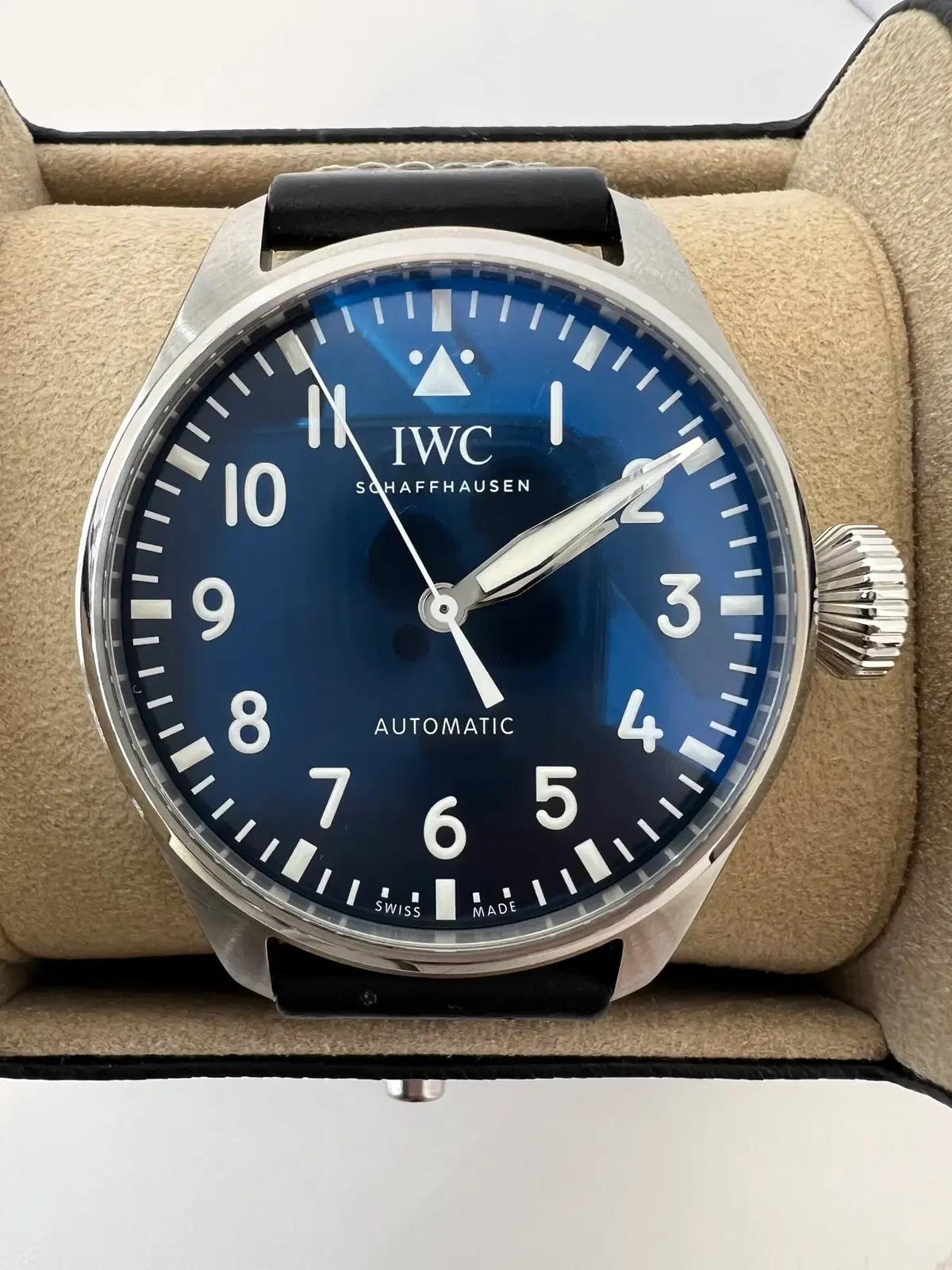 [중고명품 럭스올 울산점]IWC 빅 파일럿 스틸 블루 다이얼 시계